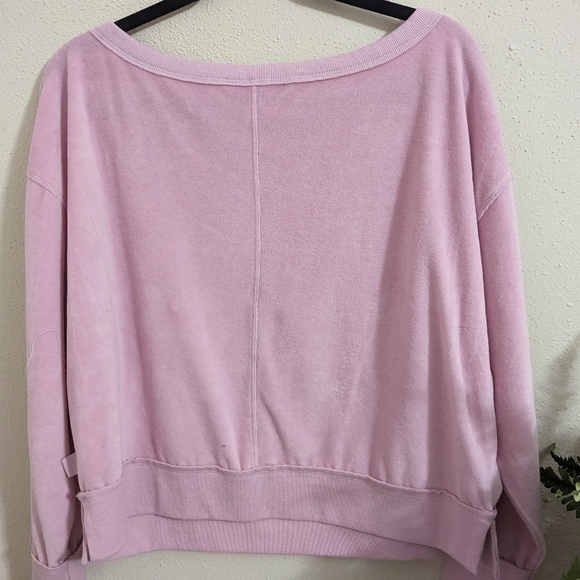 Lab Joy Women's Sweatshirt. Light Pink and Velour. Size Medium. - Picture 3 of 3